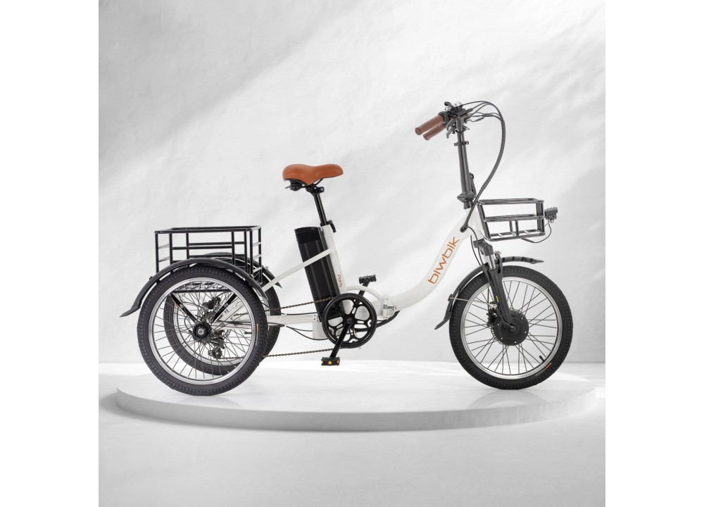 Triciclo ELÉCTRICO BIWBIK ( 2 colores Blanco y...