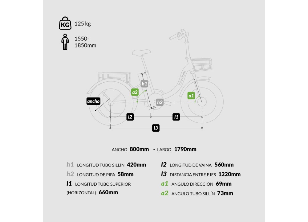 Triciclo ELÉCTRICO BIWBIK