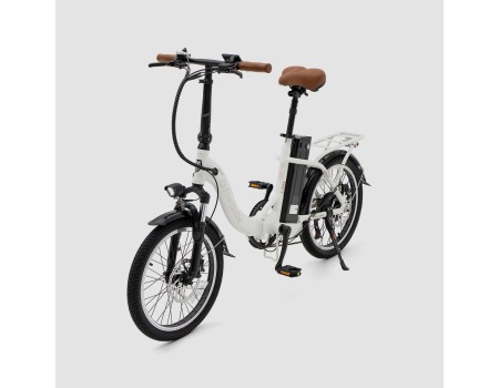 Bicicleta eléctrica plegable Biwbik Dublin White con... 2