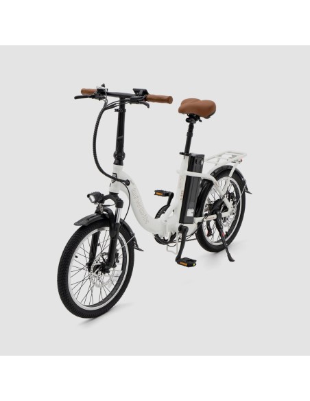Bicicleta eléctrica plegable Biwbik Dublin White con acelerador