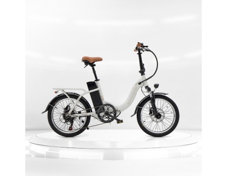 Bicicleta eléctrica plegable Biwbik Dublin White con...