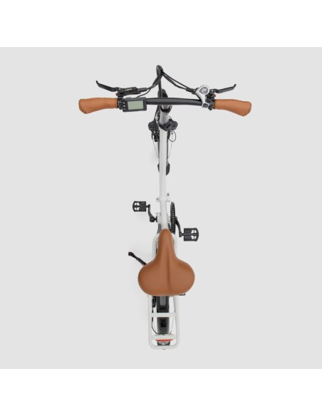 Bicicleta eléctrica plegable Biwbik Dublin White con acelerador