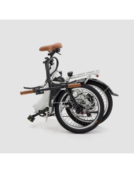 Bicicleta eléctrica plegable Biwbik Dublin White con acelerador
