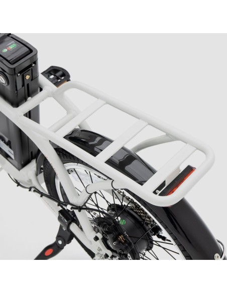 Bicicleta eléctrica plegable Biwbik Dublin White con acelerador