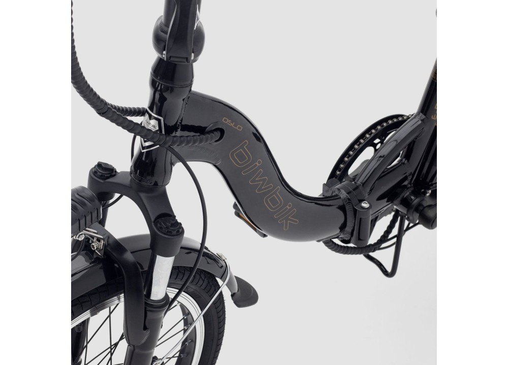 Bicicleta eléctrica plegable Biwbik Oslo Black