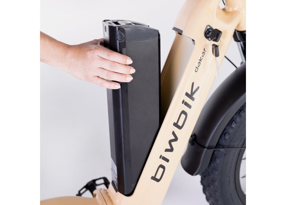 Bicicleta eléctrica plegable Biwbik Dakar Cream