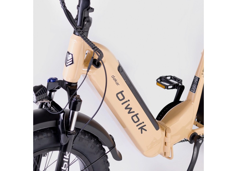 Bicicleta eléctrica plegable Biwbik Dakar Cream