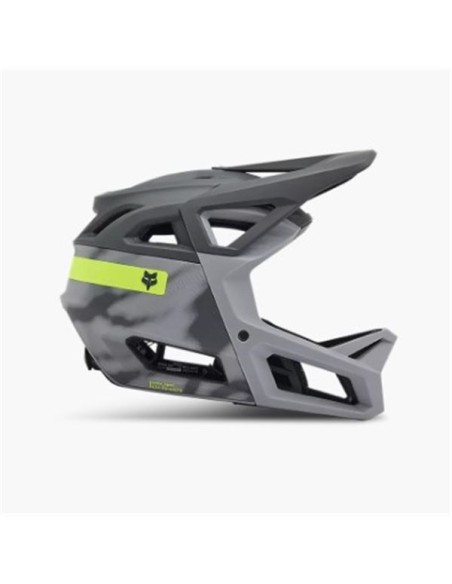 Casco Integral Fox Proframe RS Taunt Gris para MTB y Enduro