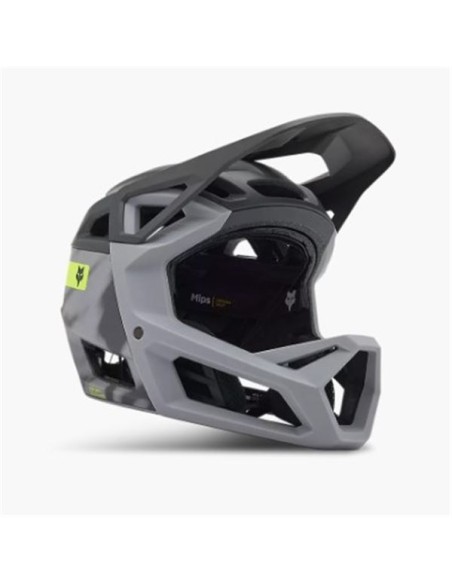 Casco Integral Fox Proframe RS Taunt Gris para MTB y Enduro