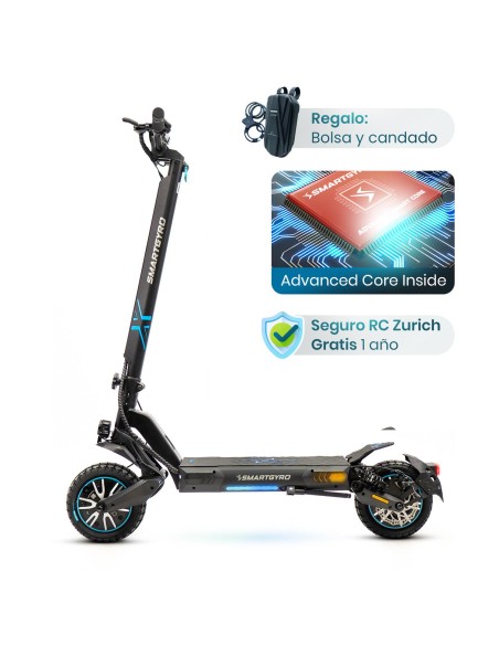 Patinete eléctrico smartGyro CROSSOVER DUAL Max 2 LR Certificado