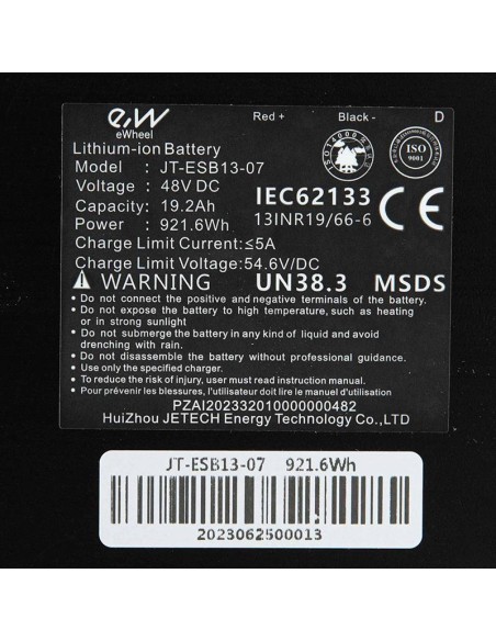 Batería 48V 19,2 A/h para patinete Smartgyro speedway Ewheel