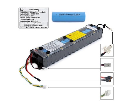 Batería 36v 7,8 A/h para patinete Xiaomi...