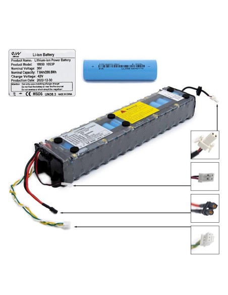 Batería 36v 7,8 A/h para patinete Xiaomi M365/1S/Essential/MI3 Ewheel