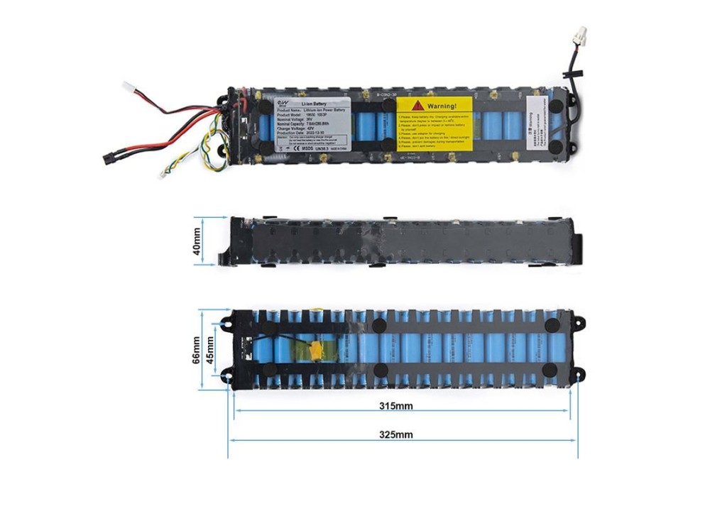 Batería 36v 7,8 A/h para patinete Xiaomi...