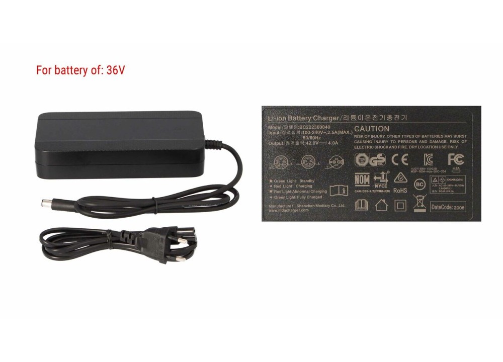 Cargador para bicicleta eléctrica BH BIKES Xtep...