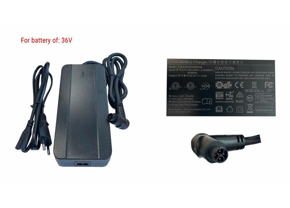 Cargador  BH  ATOM/CORE conector Curvo