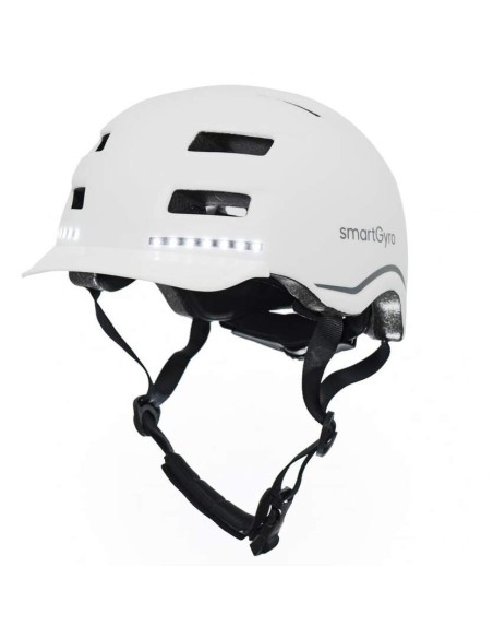 Casco Inteligente SmartGyro Smart Pro M Blanco, Bluetooth