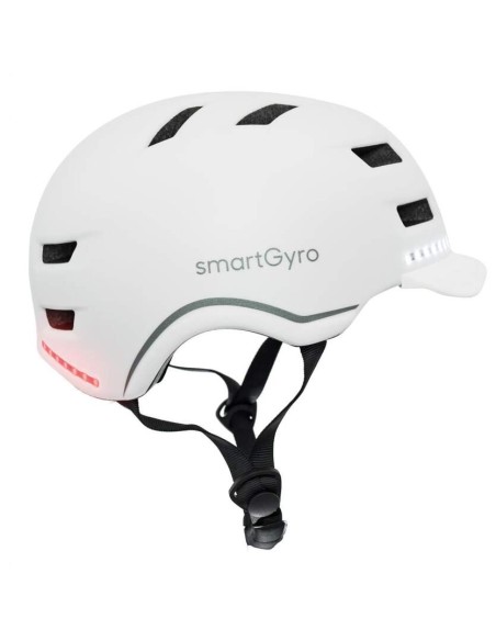 Casco Inteligente SmartGyro Smart Pro M Blanco, Bluetooth