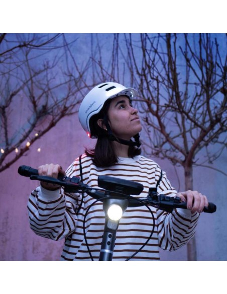 Casco Inteligente SmartGyro Smart Pro M Blanco, Bluetooth