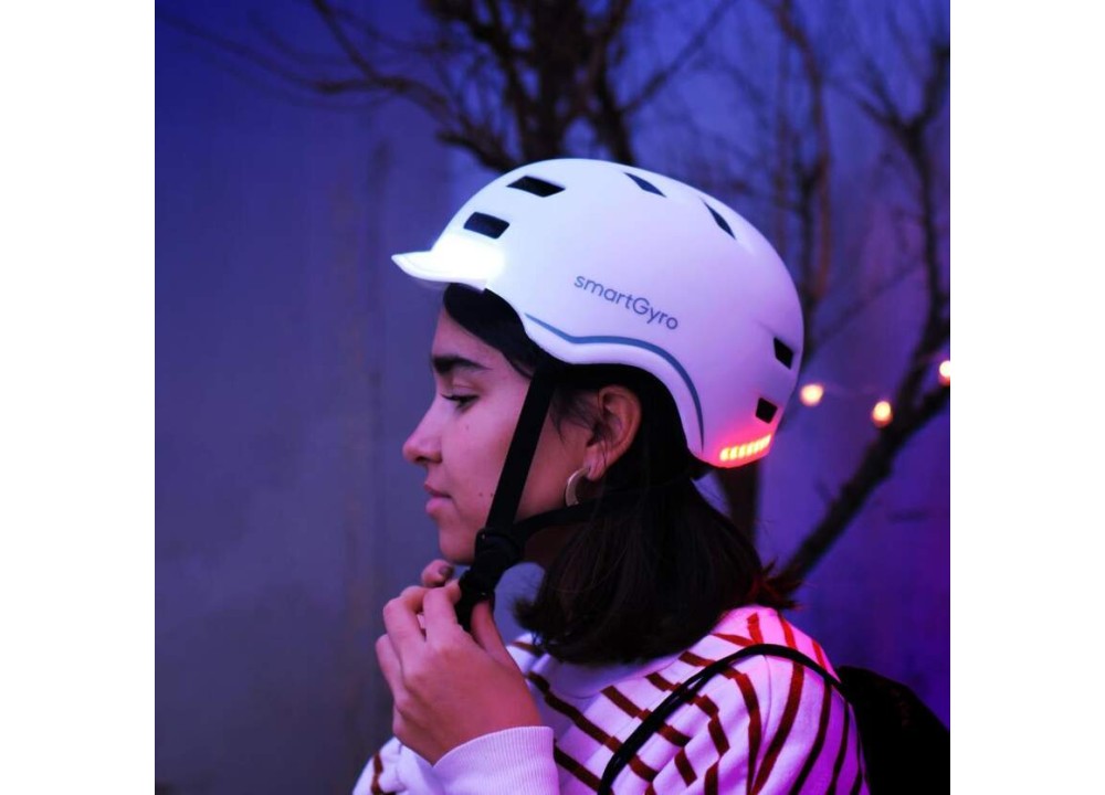 Casco Inteligente SmartGyro Smart Pro M Blanco,...