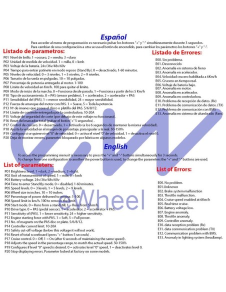 Display S866 con conector waterproof