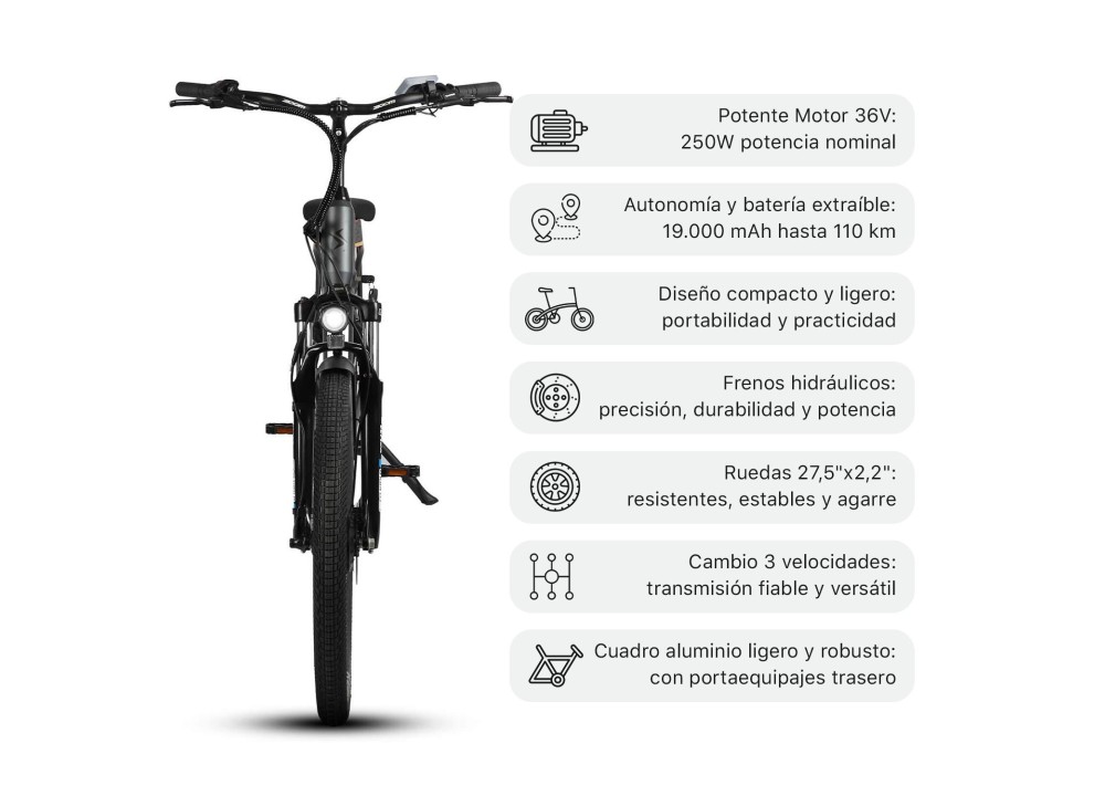 BICICLETA ELÉCTRICA EBIKE SMARTGYRO NÓMADA TITAN