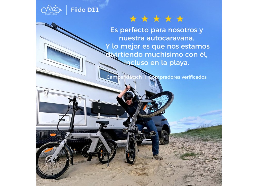 Fiido D11 Bicicleta Electrica Plegable De Largo...