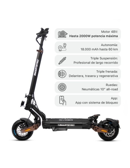 Patinete eléctrico smartGyro Ryder 2