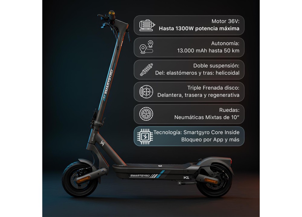 Patinete eléctrico Smartgyro K1