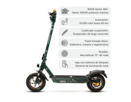 Patinete eléctrico smartGyro K2 PRO XL Forest Certificado 2