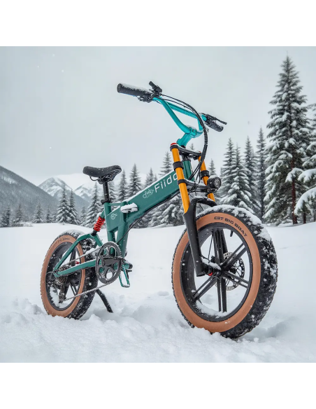 Fiido M1 Pro | Bicicleta Eléctrica Plegable Todoterreno con Doble Suspensión