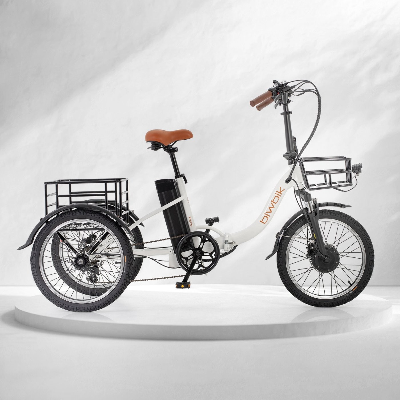 Triciclo ELÉCTRICO BIWBIK ( 2 colores Blanco y Negro )
