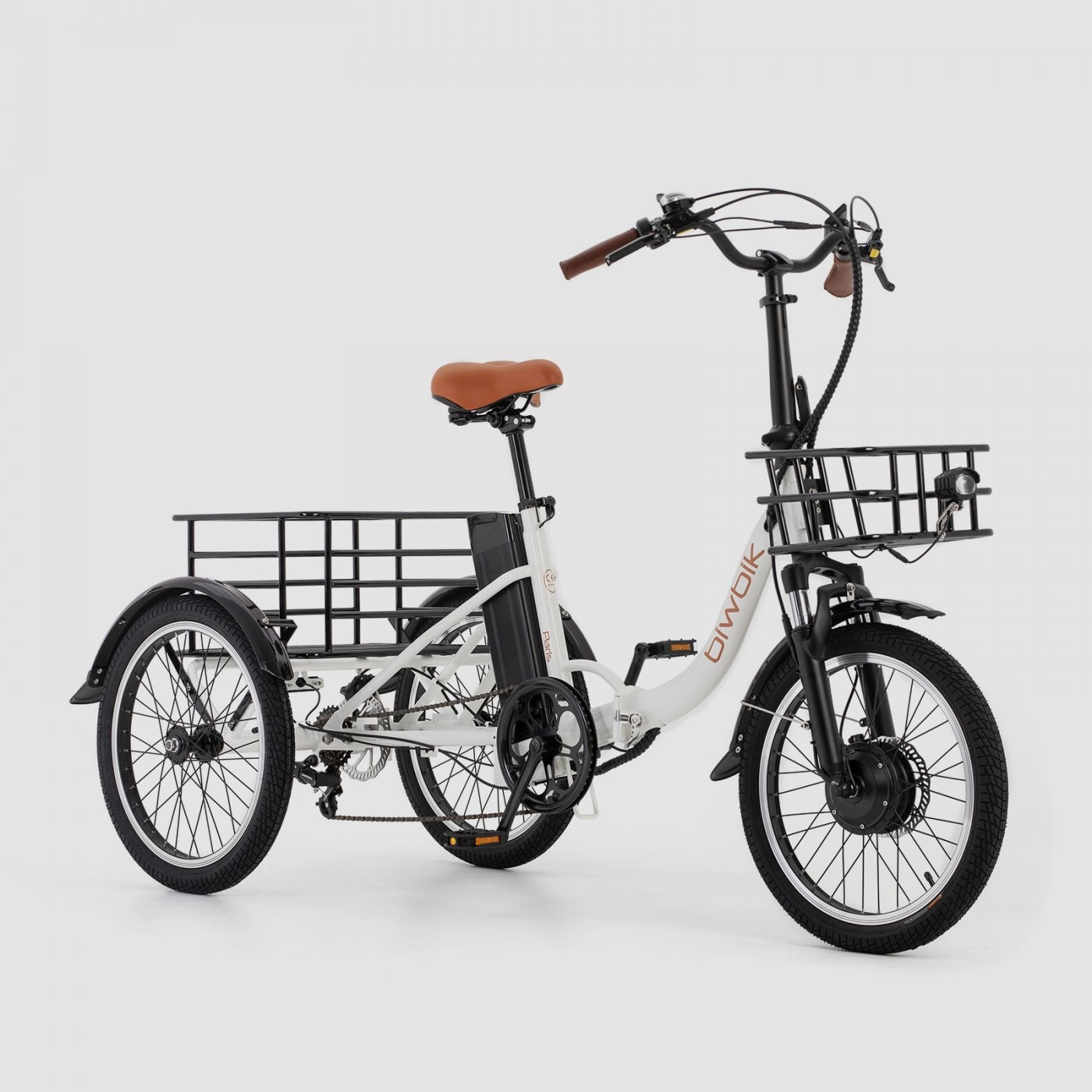 Triciclo ELÉCTRICO BIWBIK ( 2 colores Blanco y Negro )