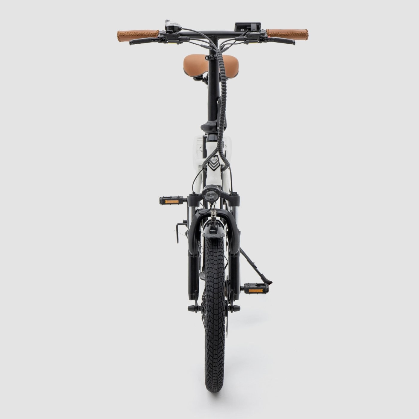 Bicicleta eléctrica plegable Biwbik Dublin White con acelerador