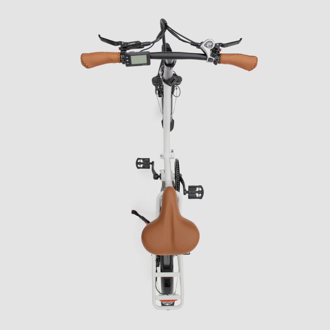 Bicicleta eléctrica plegable Biwbik Dublin White con acelerador