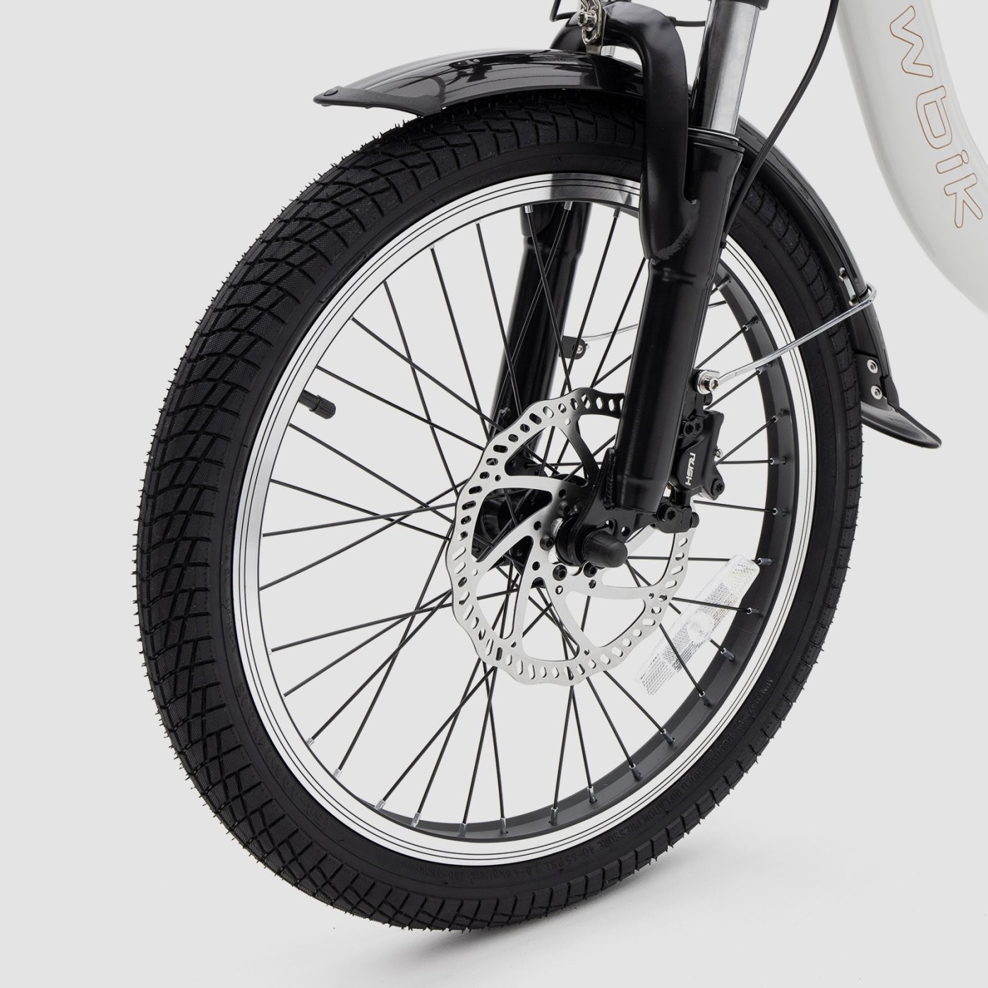 Bicicleta eléctrica plegable Biwbik Dublin White con acelerador