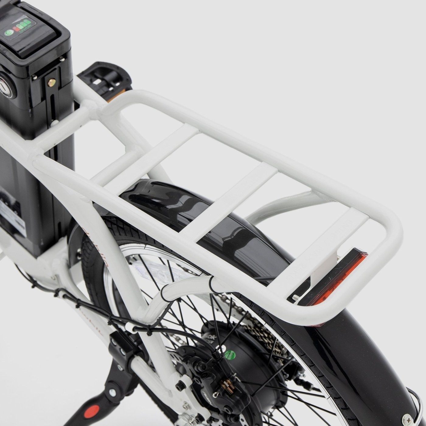 Bicicleta eléctrica plegable Biwbik Dublin White con acelerador
