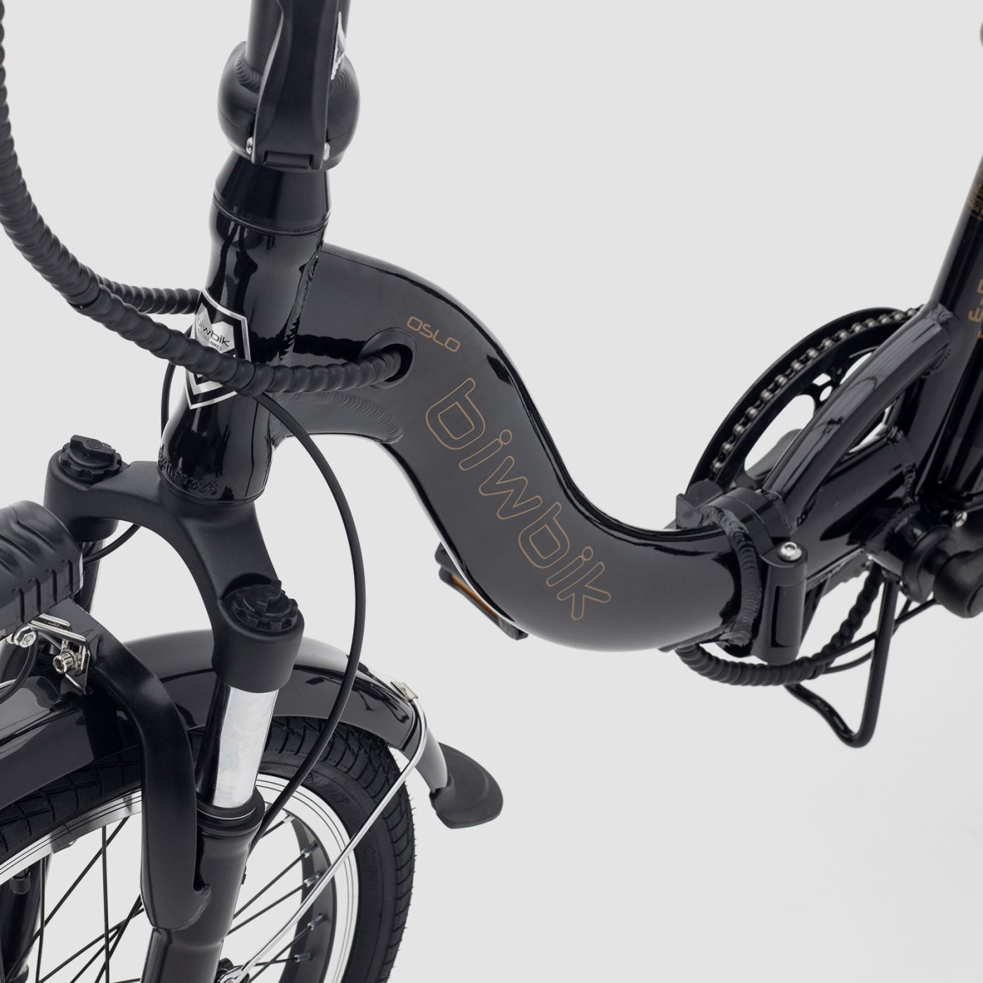 Bicicleta eléctrica plegable Biwbik Oslo Black