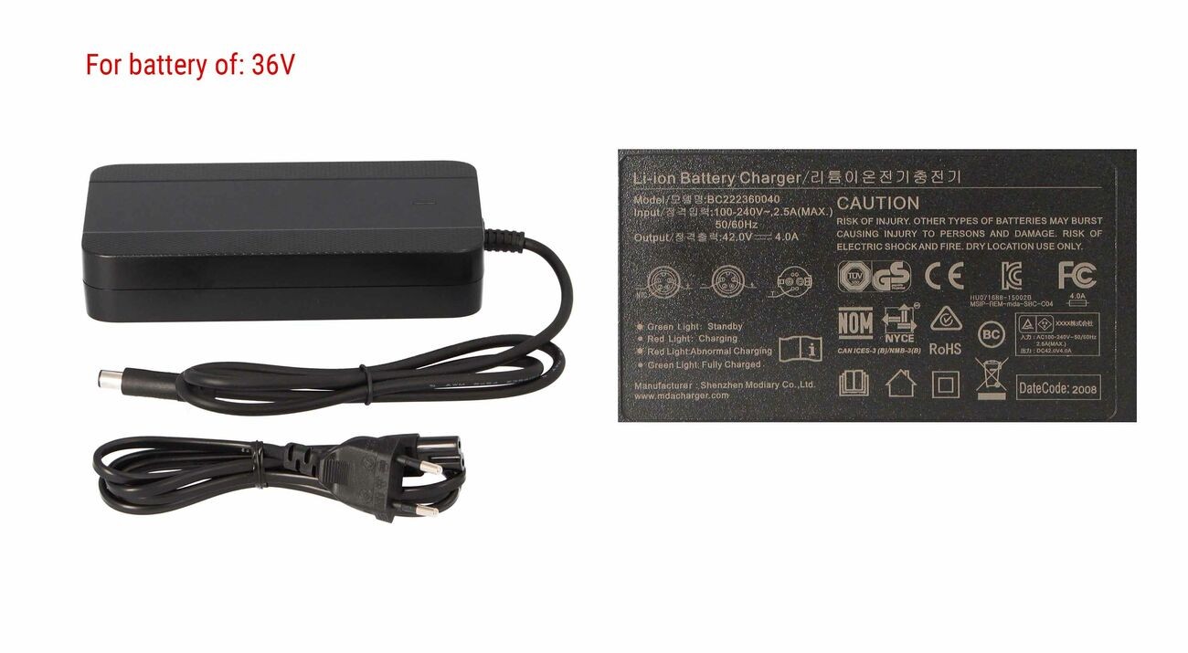 Cargador para bicicleta eléctrica BH BIKES Xtep carbon 42V 4A
