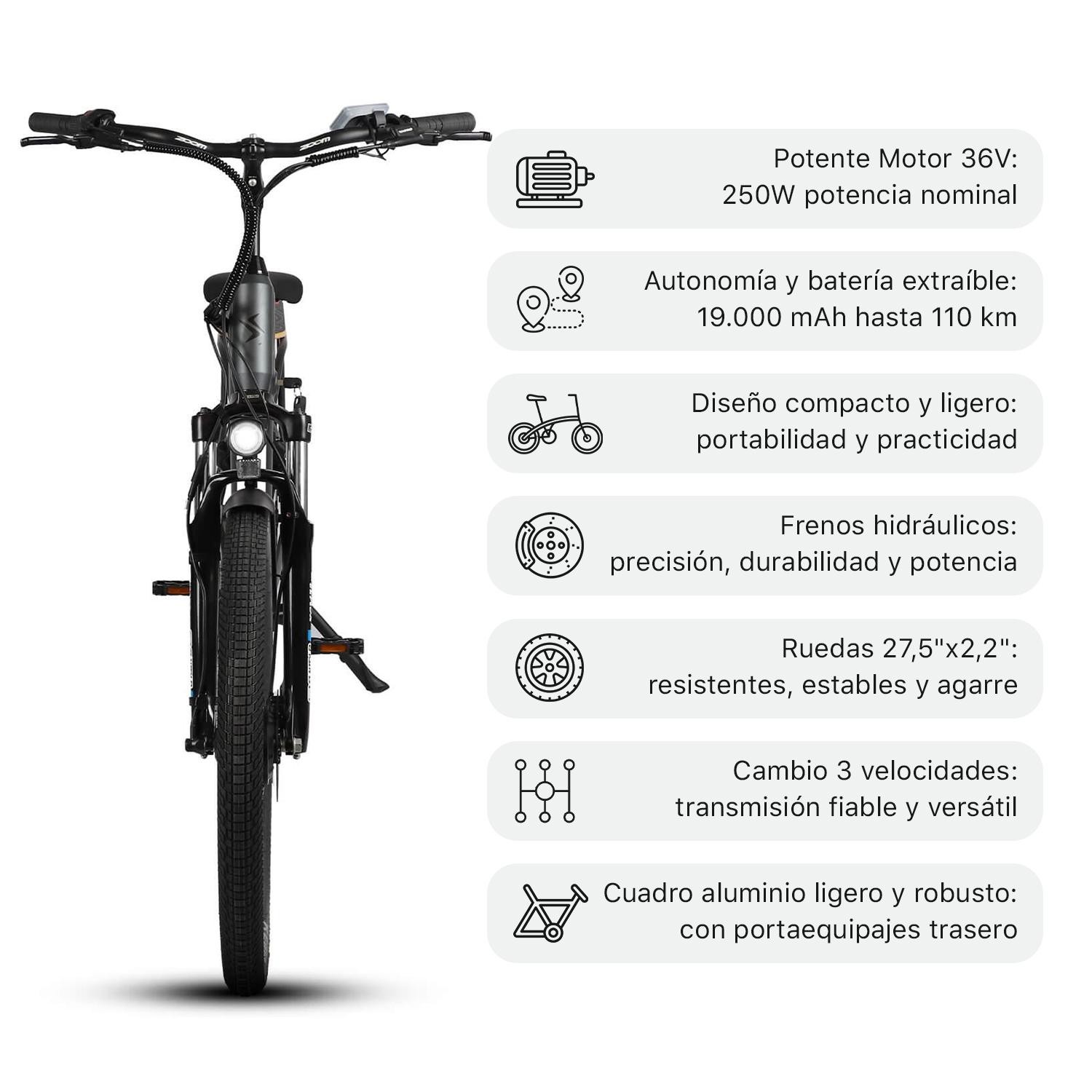 BICICLETA ELÉCTRICA EBIKE SMARTGYRO NÓMADA TITAN