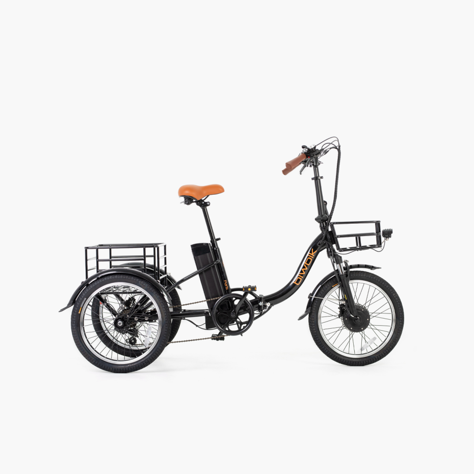 Triciclo ELÉCTRICO BIWBIK ( 2 colores Blanco y Negro )