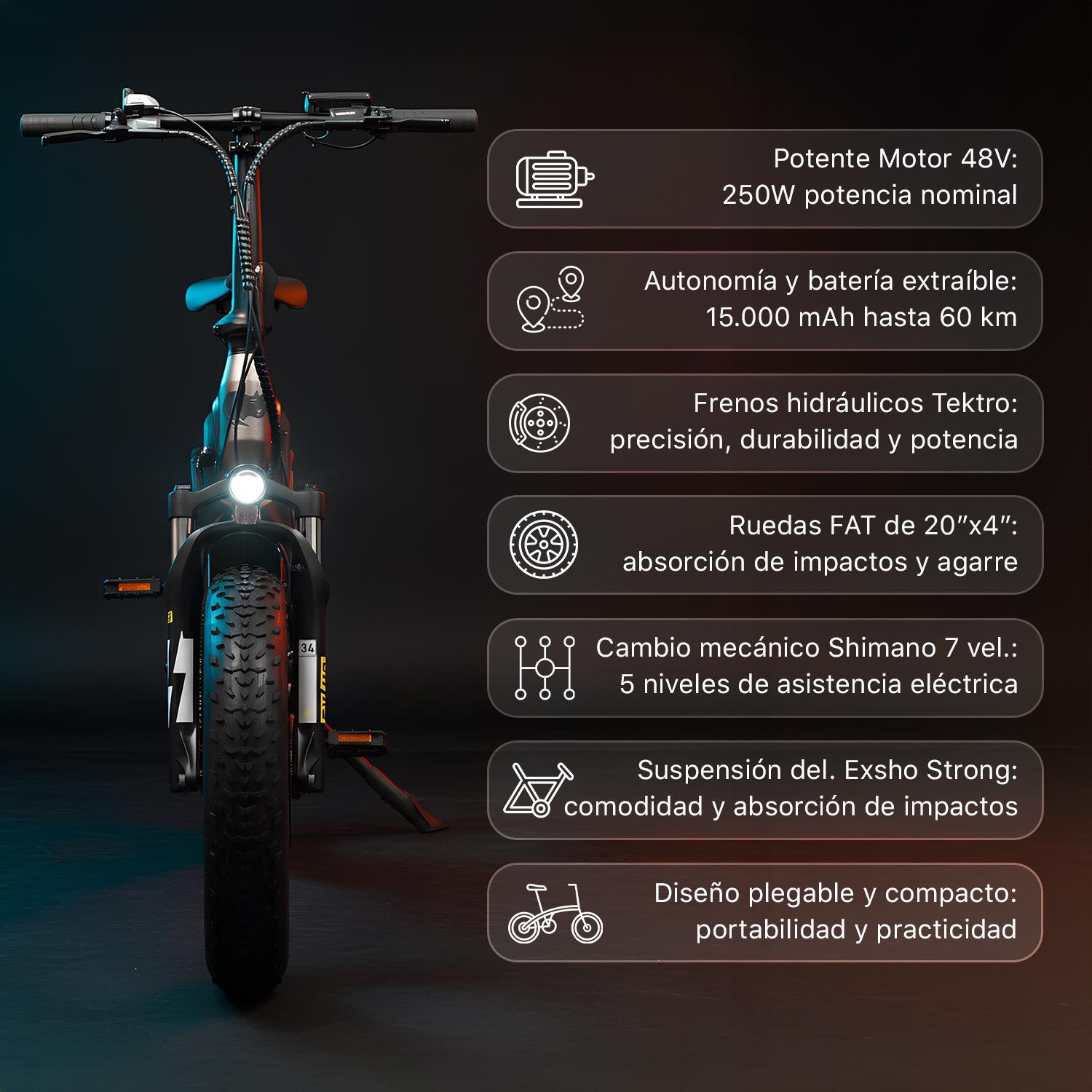 BICICLETA ELÉCTRICA SMARTGYRO EBIKE RHINO