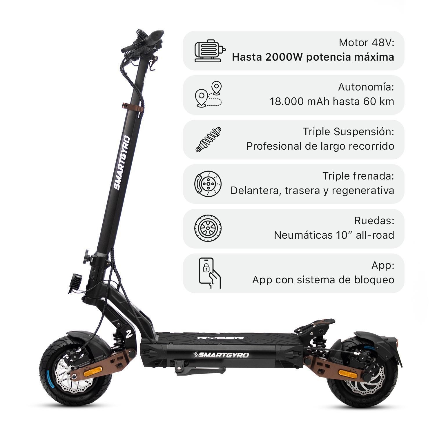 Patinete eléctrico smartGyro Ryder 2