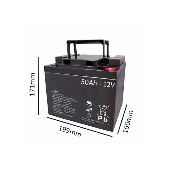 Batería 50h - 12V para scooter y silla eléctrica