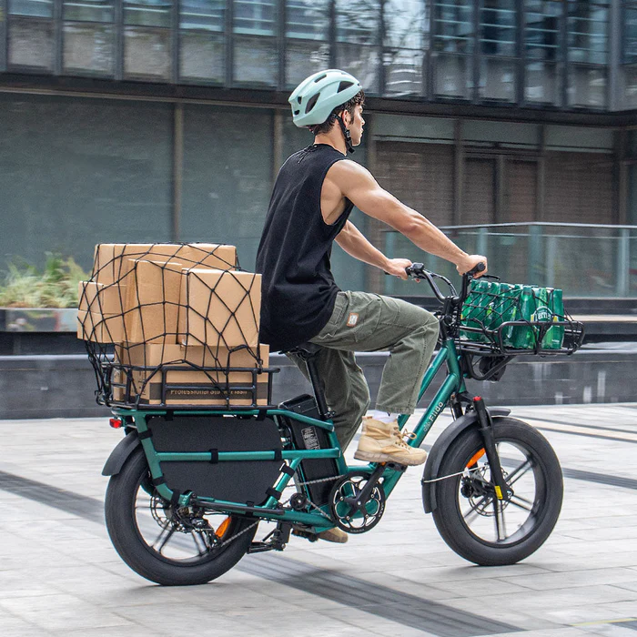 Fiido T2 Longtail Cargo E-bike | Bicicleta Eléctrica de Carga Versátil y Familiar