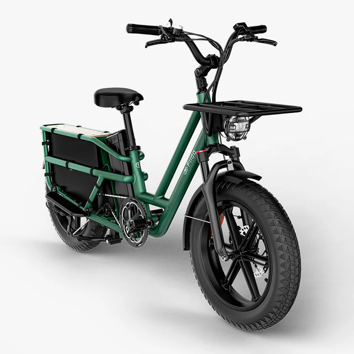 Fiido T2 Longtail Cargo E-bike | Bicicleta Eléctrica de Carga Versátil y Familiar