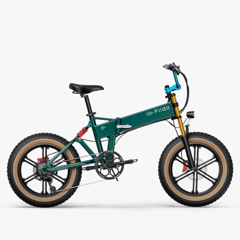Fiido M1 Pro | Bicicleta Eléctrica Plegable Todoterreno con Doble Suspensión