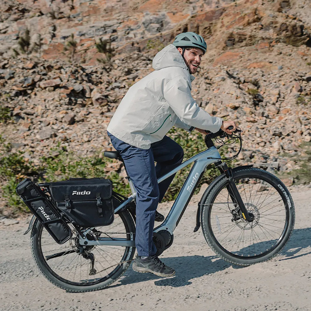 Fiido Nomads Pro Trekking E-bike | Bicicleta Eléctrica de Turismo con Motor Central de 100 Nm